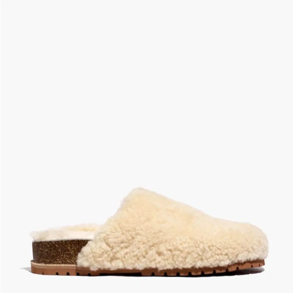 Madewell The Layne Clog Mule in Shearling - Picture 2 of 8
